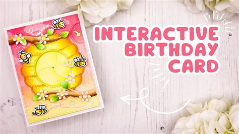 Hive Five Birthday Interactive Magic Iris Card With Lawn Fawn Youtube