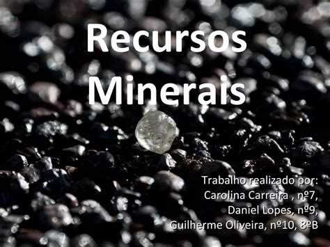 Recursos Minerais A Terra PPT