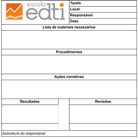 Modelo de POP adote um Procedimento Operacional Padrão