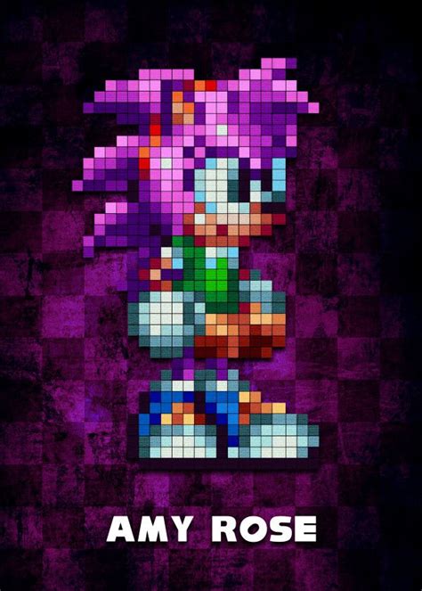 Amy Rose Pixel Art