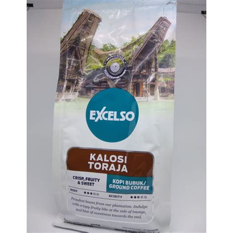 Jual Excelso Kalosi Toraja Kopi Bubuk Ground 200gr Deep And Citrusy