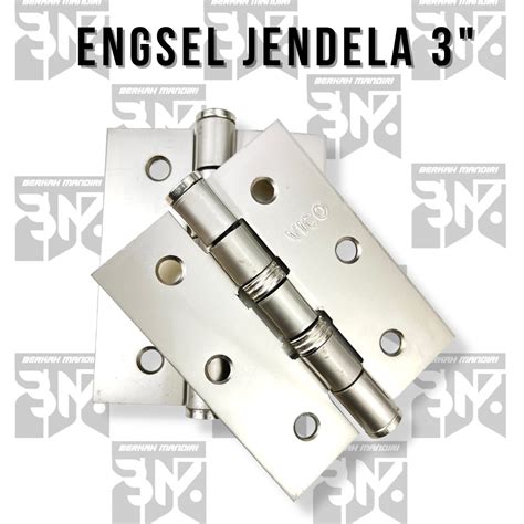 Vico Engsel Jendela Engsel Pintu Kayu Lemari Panjang 3 Inch Bahan Tebal