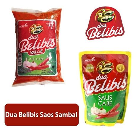 Dua Belibis Saos Sambal Value Saus Cabe Saus Tomat Refill 1kg