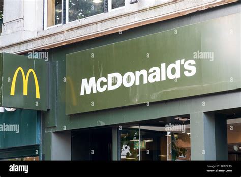 Wolverhampton Uk July 13 2023 Signage Of A Mcdonalds Restaurant And