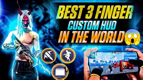 TOP 5 BEST CUSTOM HUD FREE FIRE 3 FINGER CLAW BEST THREE FINGER