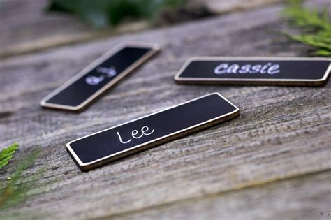 100 Chalkboard Name Tags Chalkboard Name Badges Reusable | Etsy