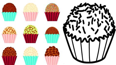 Desenhos De Brigadeiro - Desenho de brigadeiro para colorir, imprimir e fazer atividades