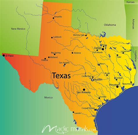 texas state wallpaper wall mural  magic murals