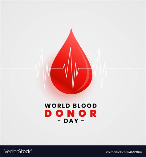 World Blood Donation Day Concept Poster Royalty Free Vector