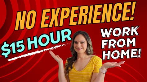 NO EXPERIENCE NEEDED 15 Hour Entry Level Work From Home Job 2023 With