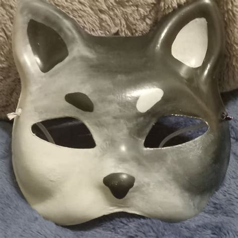 Therian Mask Grey Etsy