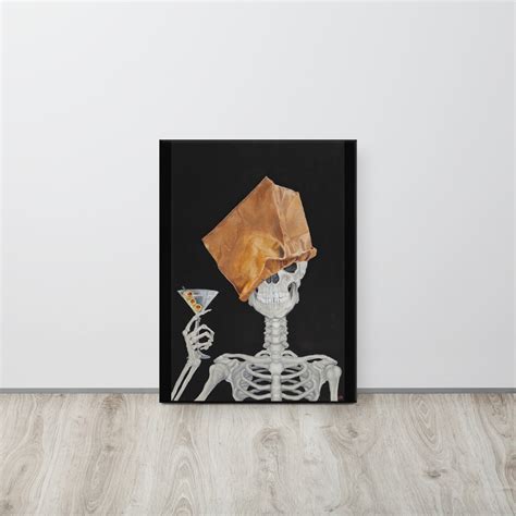 Skeleton Canvas Skeleton Art Skeleton Canvas Print Skeleton Wall Art