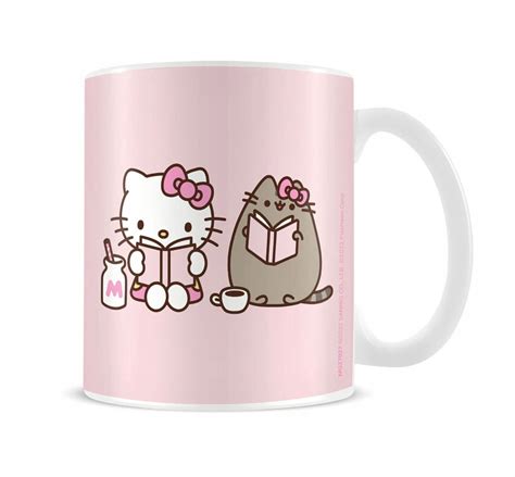 Pusheen Kot Hello Kitty kubek z nadrukiem do kawy kubki duży 315 ml