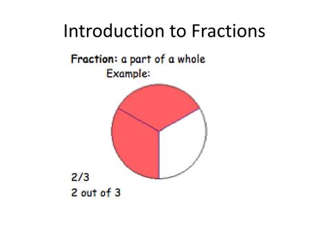 Ppt Introduction To Fractions Powerpoint Presentation Free Download