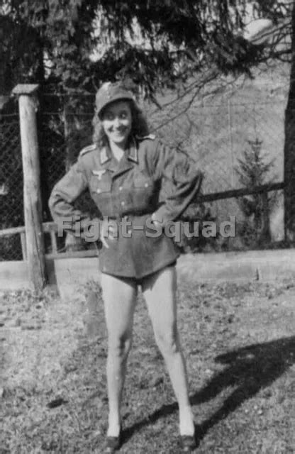 Ww2 Picture Photo Sexy German Girl With Uniform 3421 £599 Picclick Uk