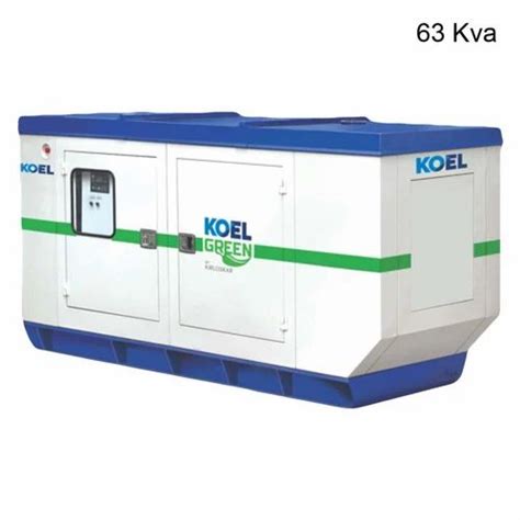 63 Kva Koel Kirloskar Diesel Generator 3 Phase At Rs 590000piece In