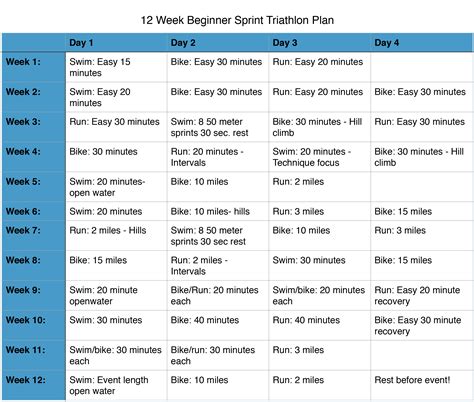 Olympic Triathlon Training Plan Pdf - template