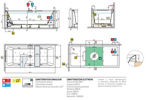 Novellini Vasca Divina Cm 180x80 Con Telaio Rubinetteria E Due Pannelli