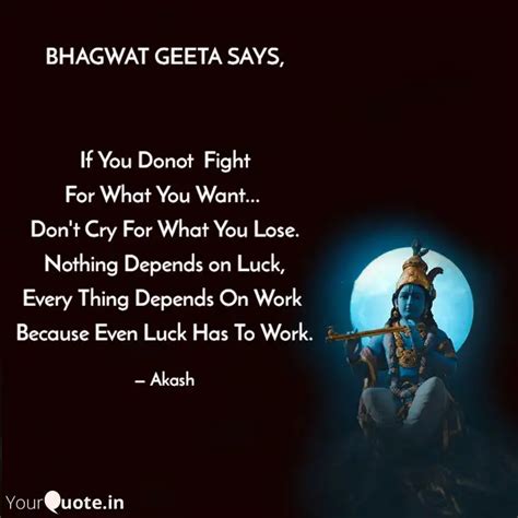 BHAGWAT GEETA SAYS If Quotes Writings By Akash Athgotra