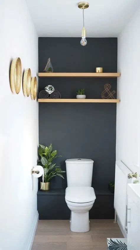 Bold Black Accent Wall Ideas Downstairs Bathroom Bathroom Shelves