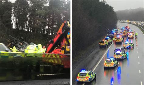 M4 Is Closed Near Bridgend After Two Car Crashes Spark Travel Chaos