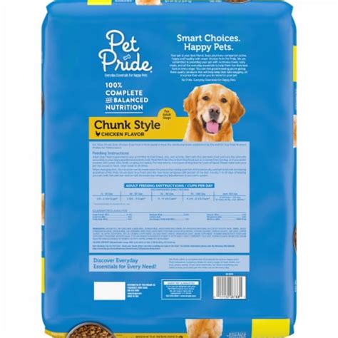 Pet Pride® Chicken Flavor Chunk Style Dry Dog Food, 20 lb - Food 4 Less