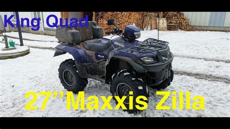 Suzuki King Quad 750 Axi On 27 Maxxis Zilla Youtube