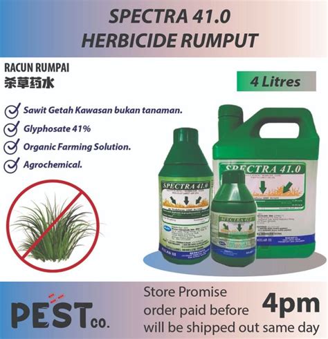 Hextar Spectra41 4 LITER Glyphosate 41 Non Selective Herbicide