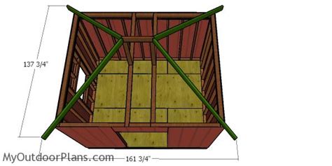 Fitting The Hip Rafters 10×12 Shed Myoutdoorplans