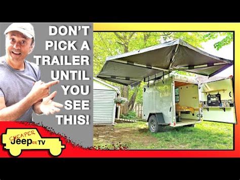 Cargo Trailer To Camper Conversion Tour With Joel Tremblay At The