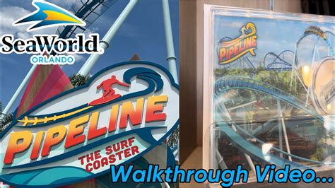 Pipeline The Surf Coaster Walkthrough Video At Seaworld Orlando Youtube