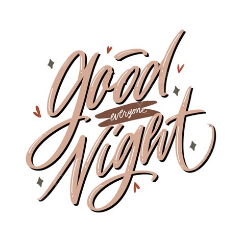 Night Clipart Hd Png Night Lettering Calligraphy Good Night Png