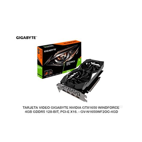 Venta Placa De Video Gigabyte Gtx 1650 4gb Gddr5 Oc En Stock