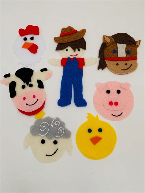 Old Macdonald Had A Farm Flannel Board Story Etsy Flannel Board