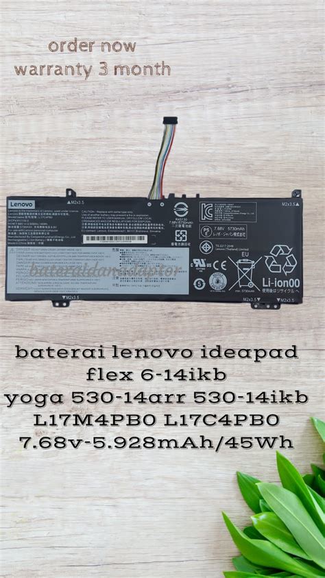 Baterai Lenovo Ideapad Flex Ikb L C Pb L M Pb Original