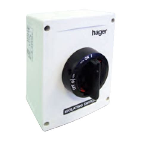 Hager Ip6566 Pvc Isolating Switch Precept Electrical S Pte Ltd Sg