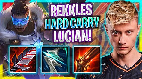 REKKLES HARD CARRY WITH LUCIAN FNC Rekkles Plays Lucian ADC Vs Varus