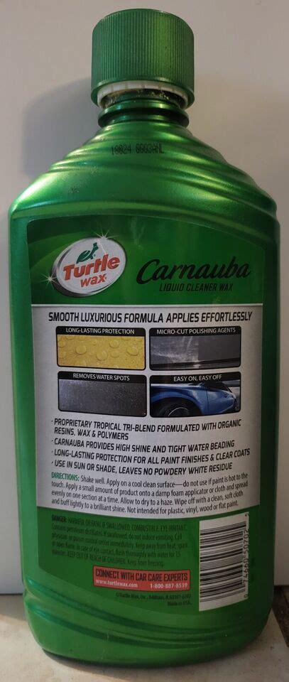 Turtle Wax Carnauba Car Liquid Wax EBay