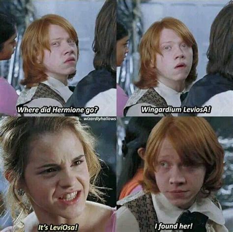 Wingardium Leviosa Not Leviosa Harry Potter Memes In Harry