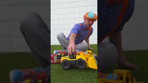 Blippi Plays With An Excavator Toy! #Shorts