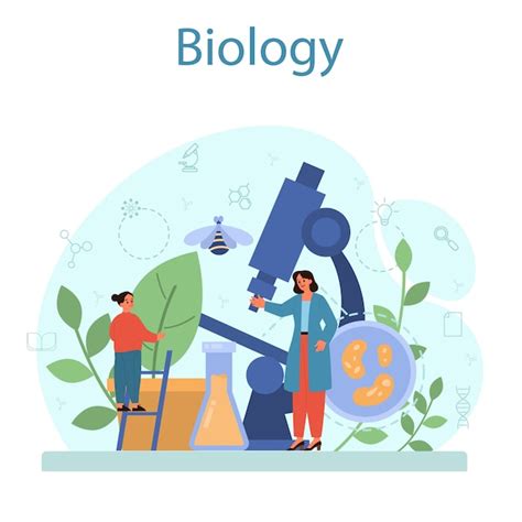 Premium Vector Biology School Subject Concept