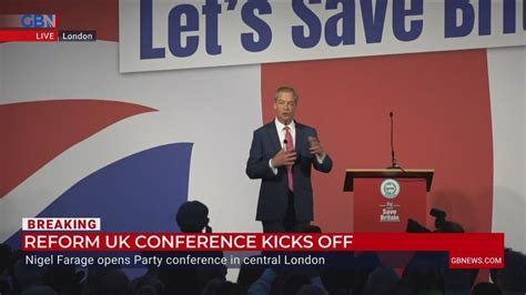 WATCH: Nigel Farage opens the Reform UK party conference