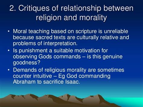 Relationship Between Morality And Religion