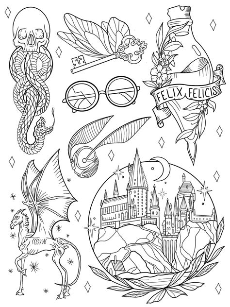 Harry Potter | Cat Kingston Tattoo | Harry potter tattoos, Harry potter ...