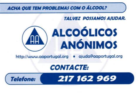 Associa O De Alco Licos An Nimos De Portugal Cart Es De Divulga O