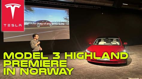 Tesla Holds Model 3 Highland Premiere In Norway Youtube