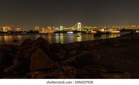 Rainbow Bridge Night View Stock Photo 1096327928 | Shutterstock