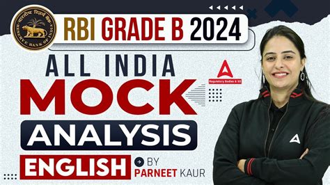 Rbi Grade B English Mock Test Analysis Rbi Grade B Mock Test By