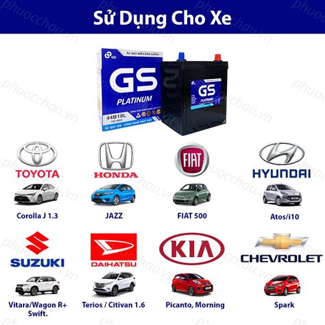 Ắc Quy Gs Mf 44b19l 12v 40ah