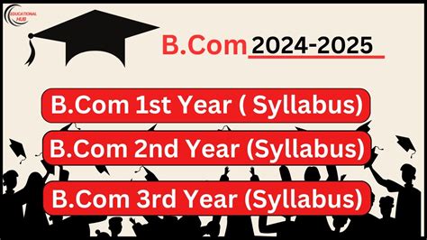 B 1st 2nd 3rd Year Syllabus In 2024 2025 Full Details Of BCom